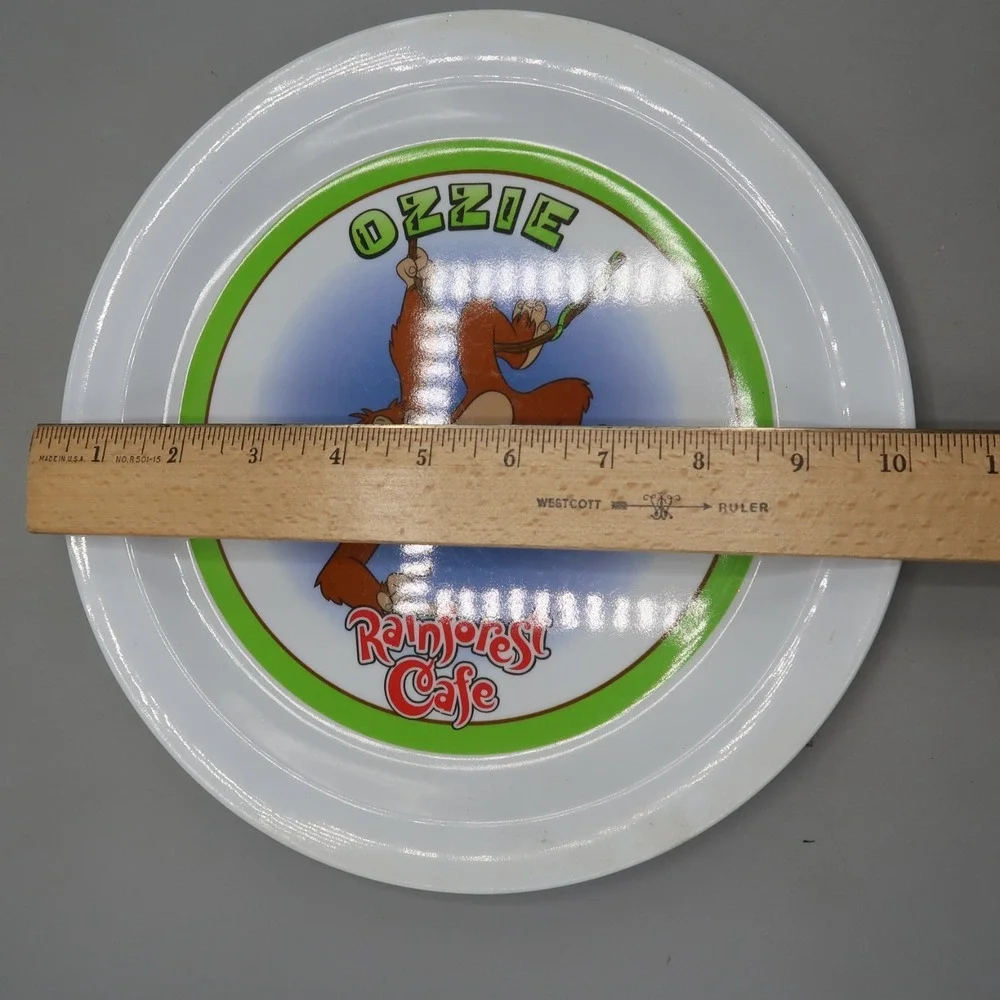 Vintage Maya Rainforest Cafe Melamine Plates Ozzie Monkey